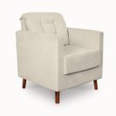 Ver imagem 3 de Poltrona Cadeira Angelina Decorativa Suede Bege