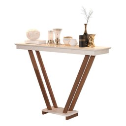 Aparador Buffet Sala Decorativo Pés em Madeira Supreme - Off White - 2