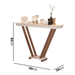 Aparador Buffet Sala Decorativo Pés em Madeira Supreme - Off White - 3