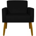 Ver imagem 3 de Poltrona Hope Decorativa Confortável para Sala Quarto Recepção Tecido Suede Pés Palito