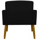 Ver imagem 2 de Poltrona Hope Decorativa Confortável para Sala Quarto Recepção Tecido Suede Pés Palito