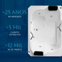 Ver imagem 5 de Banheira Dupla Munique Completa com Hidro em Acrílico - 127v