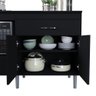 Balcão para Cooktop 140cm 5 Bocas 1 Nicho com 2 Portas e 2 Gavetas Turim - 3