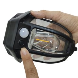 Luminaria Solar Arandela Retro Vintage Led Filamento Colonial 3 Modos Sensor Movimento Presença Casa - 6