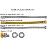 Kit Ligação Aquecedor 1/2"água 3/4"gás 40cm Registro 90 Druck - 2