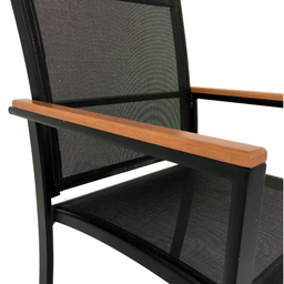 Conjunto com Mesa Ripada 1,40m + 6 Cadeiras de Jardim e Piscina + Guarda Sol - 7