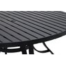 Conjunto com Mesa Ripada 1,40m + 6 Cadeiras de Jardim e Piscina + Guarda Sol - 12