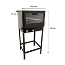 Ver imagem 3 de Forno Grande com Cavalete 100 Litros Baixa Pressão com Tampa de Vidro Cefaz FRG-16