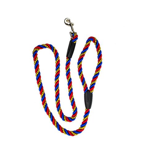 Coleira Corda de Nylon Trançada Cachorro Guia Pequeno Medio