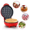 Ver imagem 2 de Máquina de Fazer Waffle Mini Grill Antiaderente Vermelho