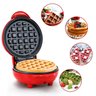 Máquina de Fazer Waffle Mini Grill Antiaderente Vermelho - 2