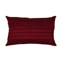 Ver imagem 1 de Capa para Almofada Drapeada Line em Veludo Retangular 60x40 Cor:bordo