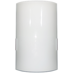 Arandela Moderna Solaris Calha Vidro Curvo Tema Leitoso - 1