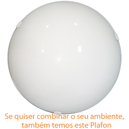 Arandela Moderna Solaris Calha Vidro Curvo Tema Leitoso - 3