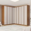 Ver imagem 1 de Guarda-Roupa Planejado 5 Peças 9 Portas Arani CabeCasa MadeiraOriginals Marrom/Cinamomo/Offwhite