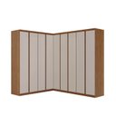 Ver imagem 2 de Guarda-Roupa Planejado 5 Peças 9 Portas Arani CabeCasa MadeiraOriginals Marrom/Cinamomo/Offwhite