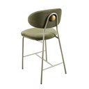 Ver imagem 2 de Banqueta Luxe Baixa Veludo Verde e Madeira Base Fendi - 77219
