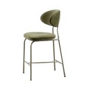 Ver imagem 3 de Banqueta Luxe Baixa Veludo Verde e Madeira Base Fendi - 77219