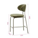 Ver imagem 4 de Banqueta Luxe Baixa Veludo Verde e Madeira Base Fendi - 77219