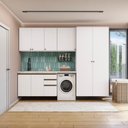 Ver imagem 1 de Lavanderia Modulada Kappesberg Celeste 5 Peças Branco 280cm