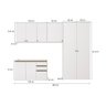 Lavanderia Modulada Kappesberg Celeste 5 Peças Branco 280cm - 3