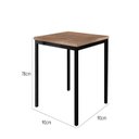 Ver imagem 3 de Mesa Quadrada 90cm para Sala de Jantar Tampo BP Adriana Preto/Demolição