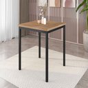 Ver imagem 1 de Mesa Quadrada 90cm para Sala de Jantar Tampo BP Adriana Preto/Demolição