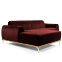 Ver imagem 1 de Sofá 3 Lugares com Chaise Base de Madeira Euro 245 Cm Vinho