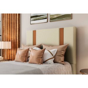 Cabeceira Queen Verona - Linho - Palladium Decor