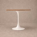 Ver imagem 4 de Mesa de Jantar Redonda Saarinen Basic Freijó 110cm Branca Design Moderno