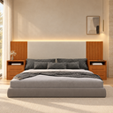 Ver imagem 2 de Cabeceira Painel Ripado Box Casal com LED e USB Lavras Tcel