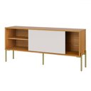 Ver imagem 3 de Rack para Tv até 50 Polegadas 1 Porta 1 Prateleira R516 Freijó/off White - Dalla Costa