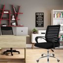 Ver imagem 4 de Cadeira Escritório Diretor Giratória Office Zebrada Estofado Mesh Preto