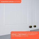 Ver imagem 5 de Balcão Americana 2 Portas 1 Prateleira MDF 80cm Branco com Tampo para Cooktop Móveis Henn