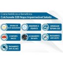 Ver imagem 2 de Colchonete Solteiro D20 Napa Azul Impermeável Lavável (78x188x8) - Luckspuma