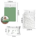 Ver imagem 5 de Jogo de Cama 100% Algodão King Size 150 Fios Fiori