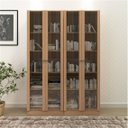 Ver imagem 1 de Kit 2 Armários para Escritório 2 Portas de Vidro ME4115 