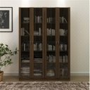 Ver imagem 1 de Kit 2 Armários para Escritório 2 Portas de Vidro ME4115 