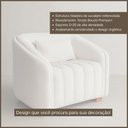 Ver imagem 2 de Poltrona Orgânica Lili Bouclé Premium - Bege