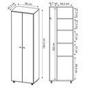 Ver imagem 6 de Conjunto Lavanderia Multiuso 2 Peças 1 Armário Aéreo AM3104 1 Armário Multiuso AM3101