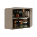 Ver imagem 4 de Armário Aéreo Modulado de Canto Fidelitá Paris 75cm 2 Portas