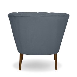 Poltrona Pétala Flor Decorativa Suede  Azul Turquesa - 5
