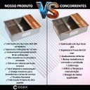 Ver imagem 3 de Cuba Aço Inox 304 Gourmet Premium Pia Cozinha Profissional 100x44 C/acessórios Cozix