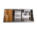 Ver mais imagens de Cuba Aço Inox 304 Gourmet Premium Pia Cozinha Profissional 100x44 C/acessórios Cozix
