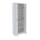 Ver imagem 4 de Kit 2 Armários para Escritório com Armário Fechado e Armário de Canto ME4105 e ME4132 Branco