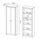 Ver imagem 4 de Kit 2 Armários para Escritório com Armário Fechado e Armário de Canto ME4105 e ME4132