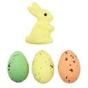 Ver imagem 3 de Kit Enfeites Decorativos Páscoa 6 Coelhinhos com Ovos Decorados
