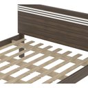 Ver mais imagens de Cama Casalcm8009 e 2 Mesas de Cabeceira Az1016 Qt10 Nogal Branco Tecno Mobili