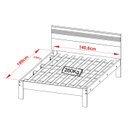 Ver imagem 4 de Cama Casalcm8009 e 2 Mesas de Cabeceira Az1016 Qt10 Nogal Branco Tecno Mobili