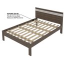 Ver imagem 2 de Cama Casalcm8009 e 2 Mesas de Cabeceira Az1016 Qt10 Nogal Branco Tecno Mobili